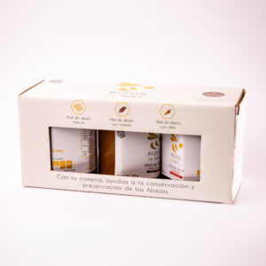 kit de 3 mieles hexagonales rizos de miel – mix de sabores