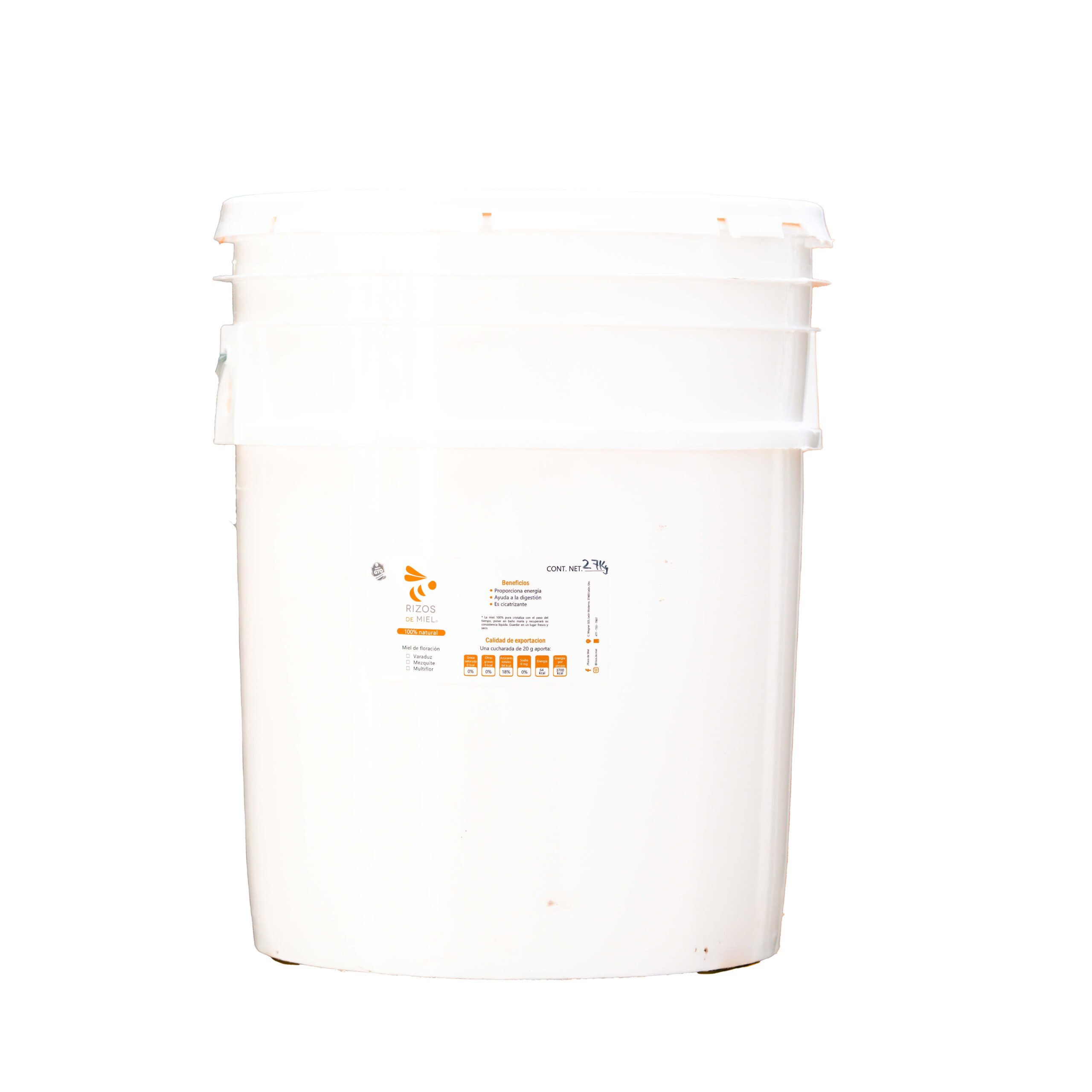 miel de abeja cruda cubeta 27 kg miel de abeja cruda cubeta 27 kg